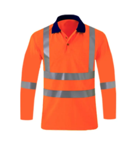 High Visibility Safety Workwear Tee – Reflective, Breathable, UV Protection Orange